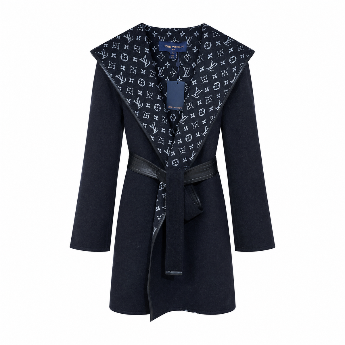 "LV" Monogram Wrap Coat