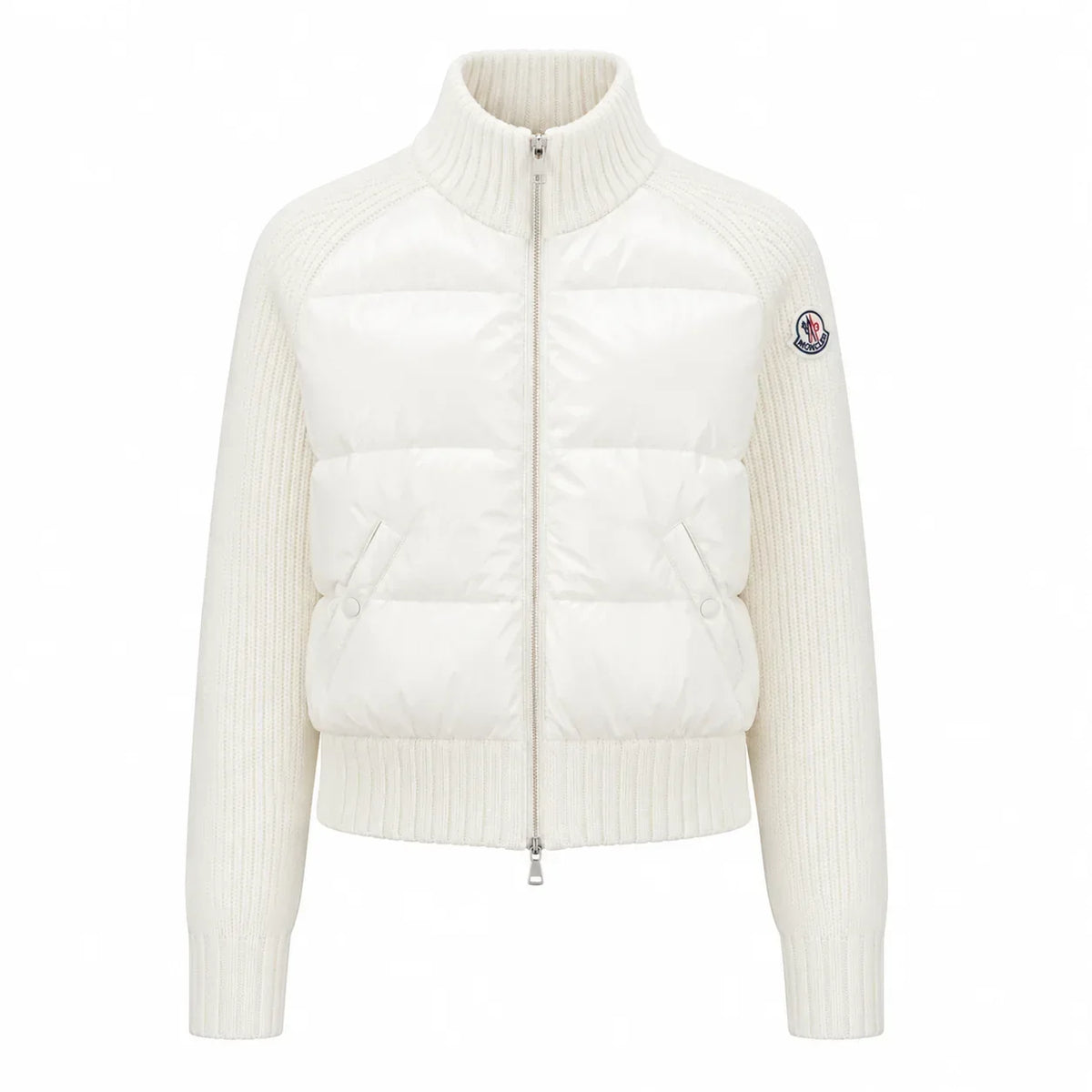 „MC“ Knit-Sleeve Down Puffer Jacke