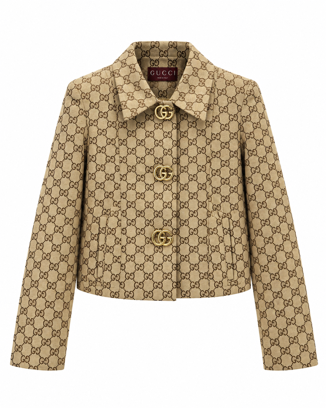 „GG“ Monogram Cropped Jacket