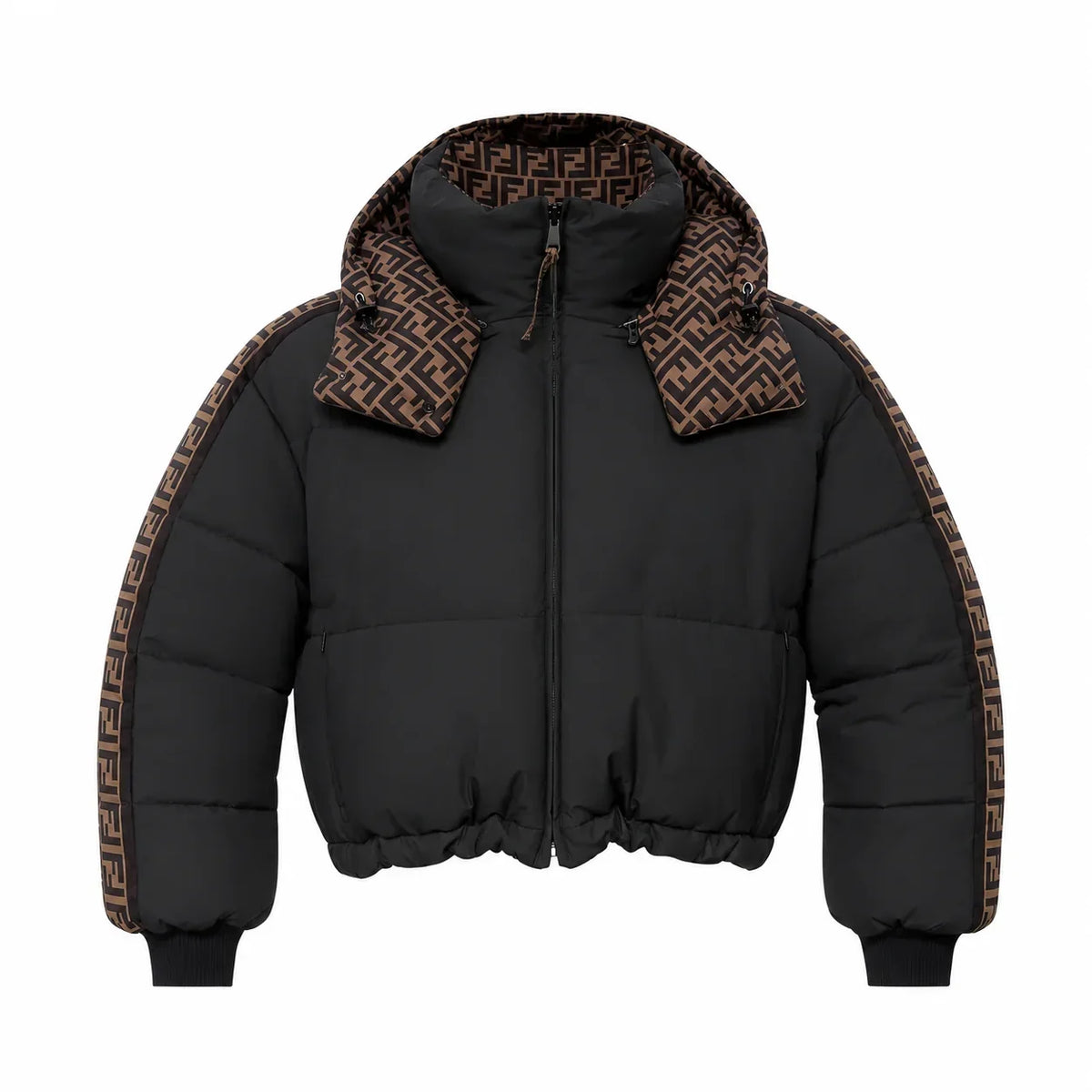 „FF“ Collar Puffer Jacke